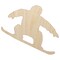 Snowboarder Jumping Extreme Winter Sports Unfinished Wood Shape Piece Cutout for DIY Craft Projects